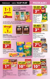 Gazetka promocyjna Biedronka - Od Poniedziałku - Gazetka - ważna od 19.07 do 19.07.2025 - strona 44 - produkty: Lubella, Corn flakes, Top, Ser, Lajkonik, Por, Mus, Gra, Bell, Papryka, Chipsy, Chrupki, Tera, Wafle, Przysnacki, Baton, Danio, Bella, Krakersy, Wafle tortowe