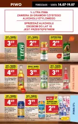 Gazetka promocyjna Biedronka - Od Poniedziałku - Gazetka - ważna od 19.07 do 19.07.2025 - strona 51 - produkty: Piwa, Piwo, Książęce, Koc, Gin, Tera, Desperados, Okocim, Mięta, Lech Premium