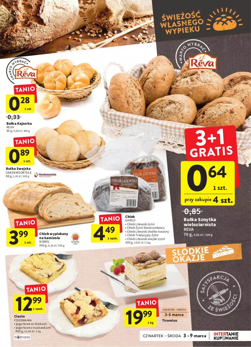 Gazetka promocyjna Intermarche - Spożywcza - ważna 03.02 do 09.02.2022 - strona 15 - produkty: Bułka, Chleb, Jogurt, Kajzerka