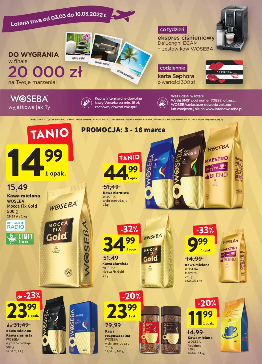 Gazetka promocyjna Intermarche - Spożywcza - ważna 03.02 do 09.02.2022 - strona 27 - produkty: Kawa, Kawa mielona, Kawa rozpuszczalna, Kawa ziarnista, Mocca Fix Gold, Woseba