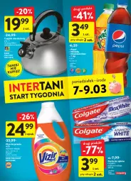Gazetka promocyjna Intermarche - Spożywcza - Gazetka - ważna od 09.02 do 09.02.2022 - strona 37 - produkty: Płyn do prania, Czajnik, Mirinda, Pasta do zębów, Pepsi, Vizir, Colgate, LG