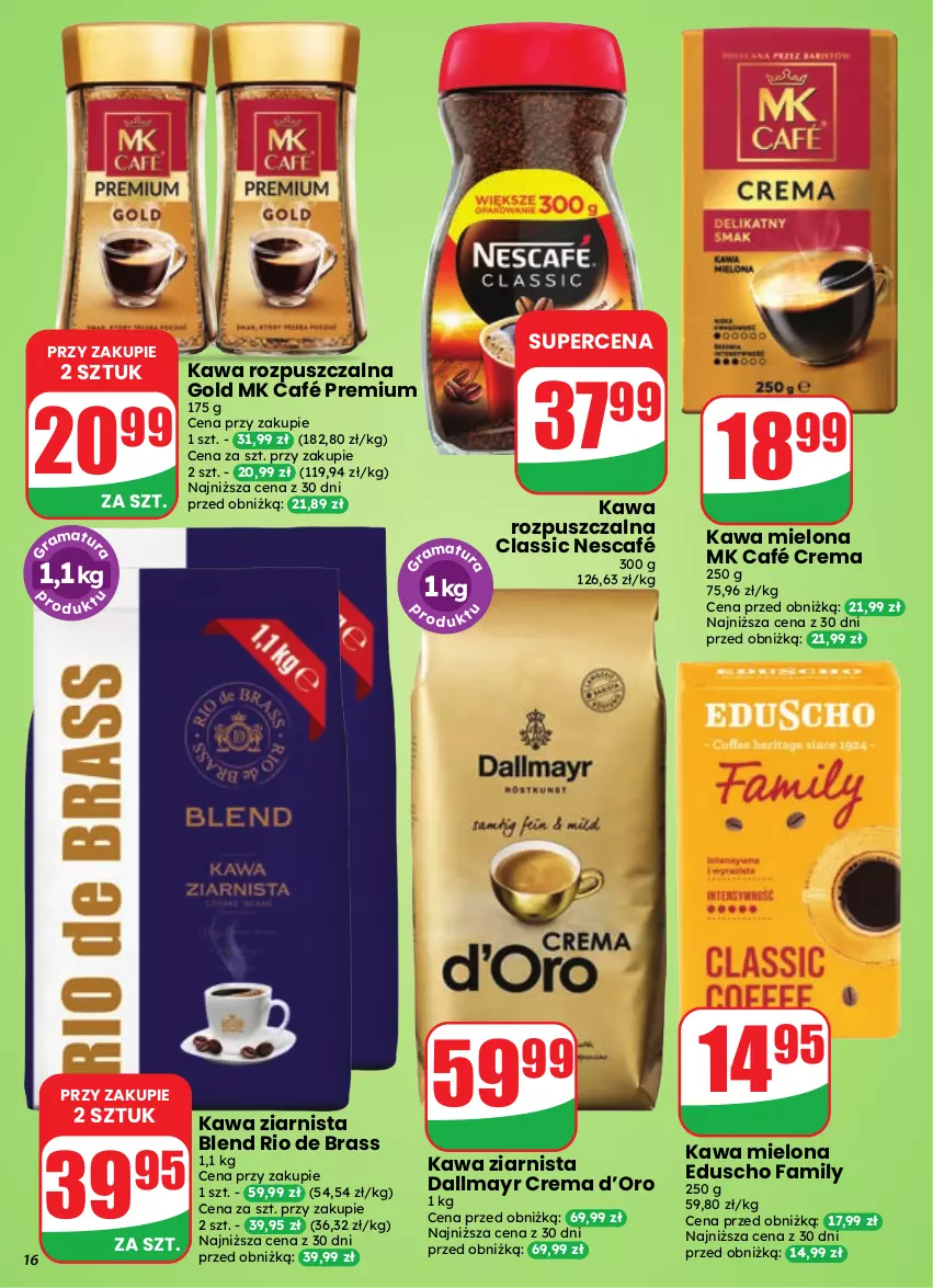 Gazetka promocyjna Dino - Gazetka 41 / 2026 - ważna 07.10 do 13.10.2026 - strona 16 - produkty: Dallmayr, Fa, Kawa, Kawa mielona, Kawa rozpuszczalna, Kawa ziarnista, Nescafé