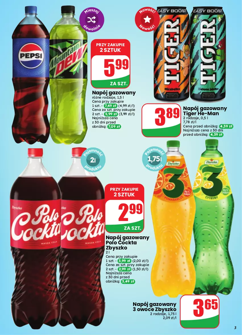 Gazetka promocyjna Dino - Gazetka 41 / 2026 - ważna 07.10 do 13.10.2026 - strona 3 - produkty: Napój, Napój gazowany, Owoce, Tiger