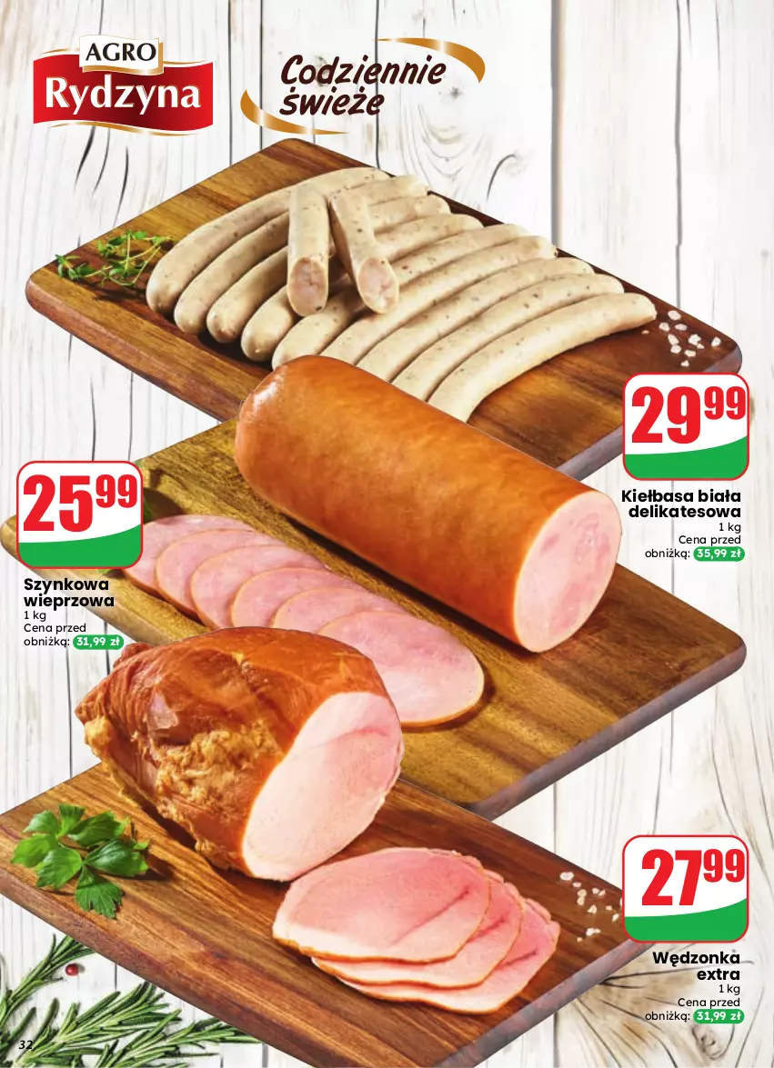 Gazetka promocyjna Dino - Gazetka 41 / 2026 - ważna 07.10 do 13.10.2026 - strona 32 - produkty: Kiełbasa, Kiełbasa biała, Szynkowa wieprzowa