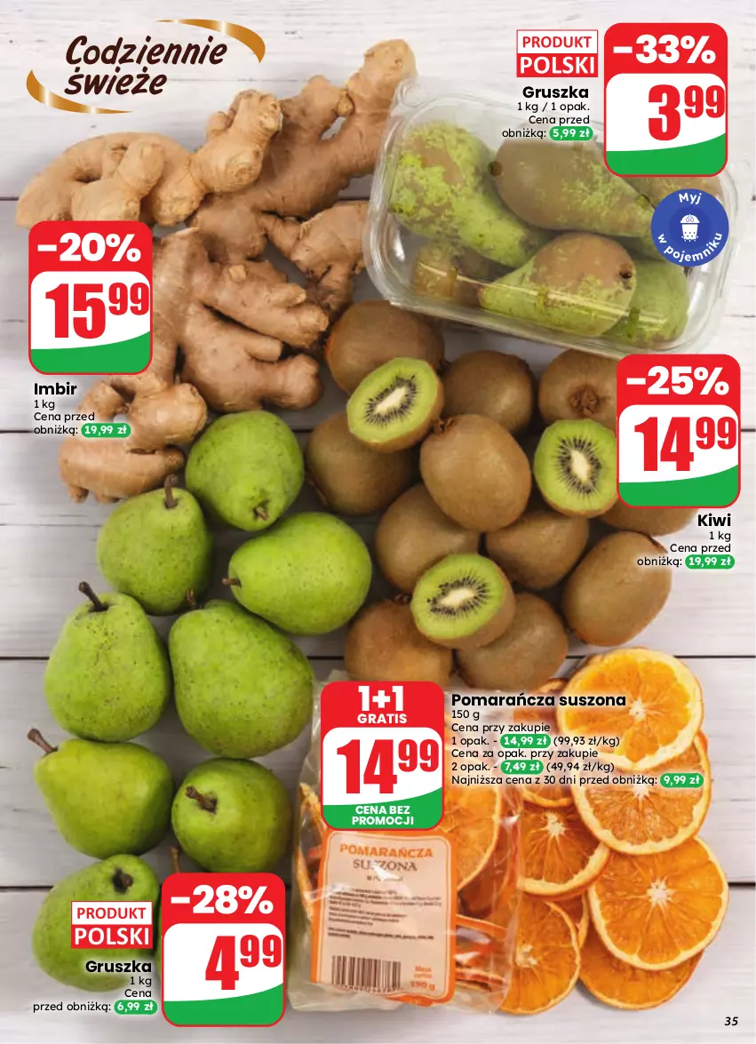 Gazetka promocyjna Dino - Gazetka 41 / 2026 - ważna 07.10 do 13.10.2026 - strona 35 - produkty: Gra, Imbir, Kiwi