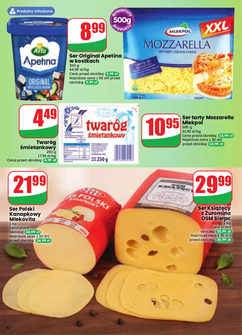 Gazetka promocyjna Dino - Gazetka 41 / 2026 - ważna 07.10 do 13.10.2026 - strona 42 - produkty: Gin, Mleko, Mlekovita, Mozzarella, Ser, Twaróg, Twaróg śmietankowy