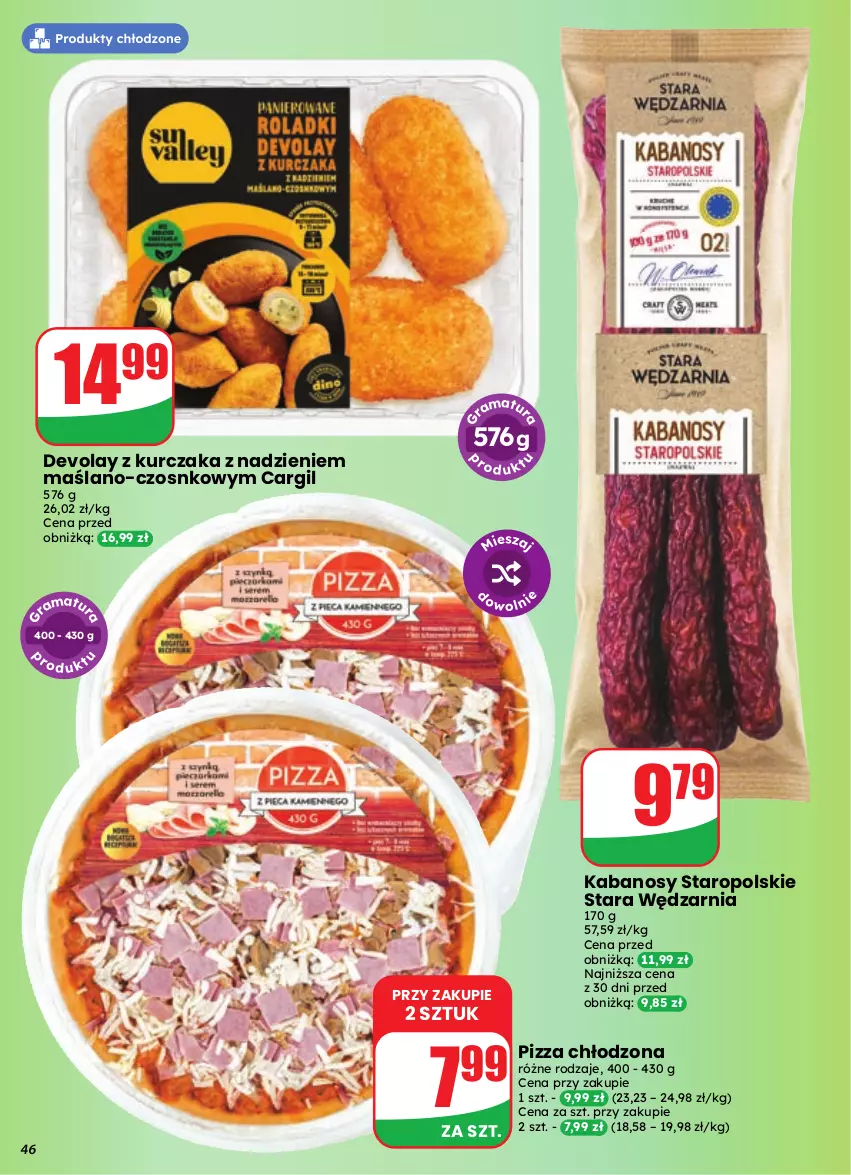 Gazetka promocyjna Dino - Gazetka 41 / 2026 - ważna 07.10 do 13.10.2026 - strona 46 - produkty: Kabanos, Kurczak, Pizza