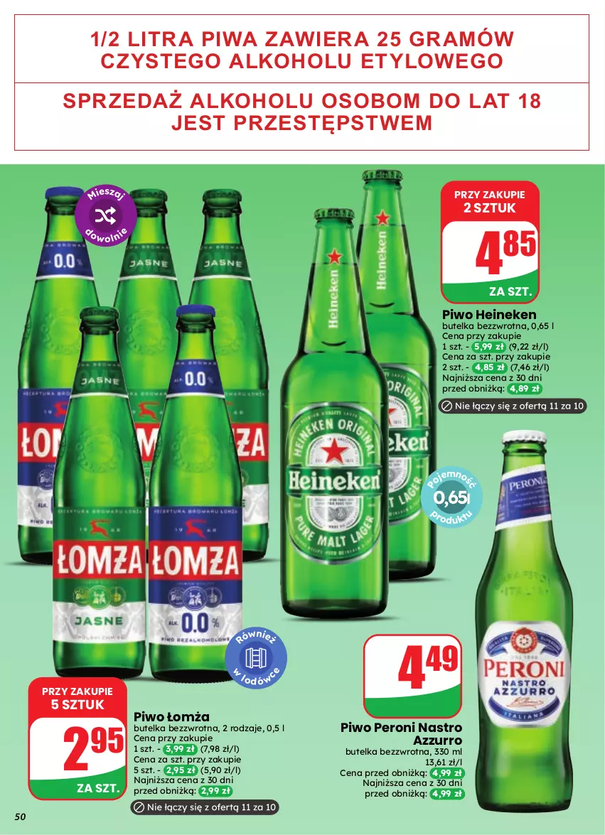 Gazetka promocyjna Dino - Gazetka 41 / 2026 - ważna 07.10 do 13.10.2026 - strona 50 - produkty: Gra, Heineken, Piwa, Piwo