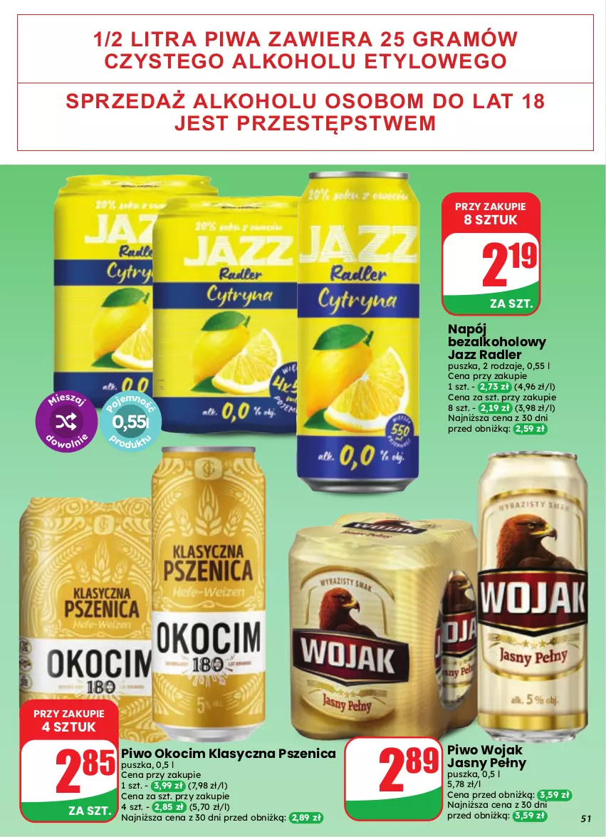 Gazetka promocyjna Dino - Gazetka 41 / 2026 - ważna 07.10 do 13.10.2026 - strona 51 - produkty: Gra, Koc, Napój, Napój bezalkoholowy, Okocim, Piwa, Piwo, Radler