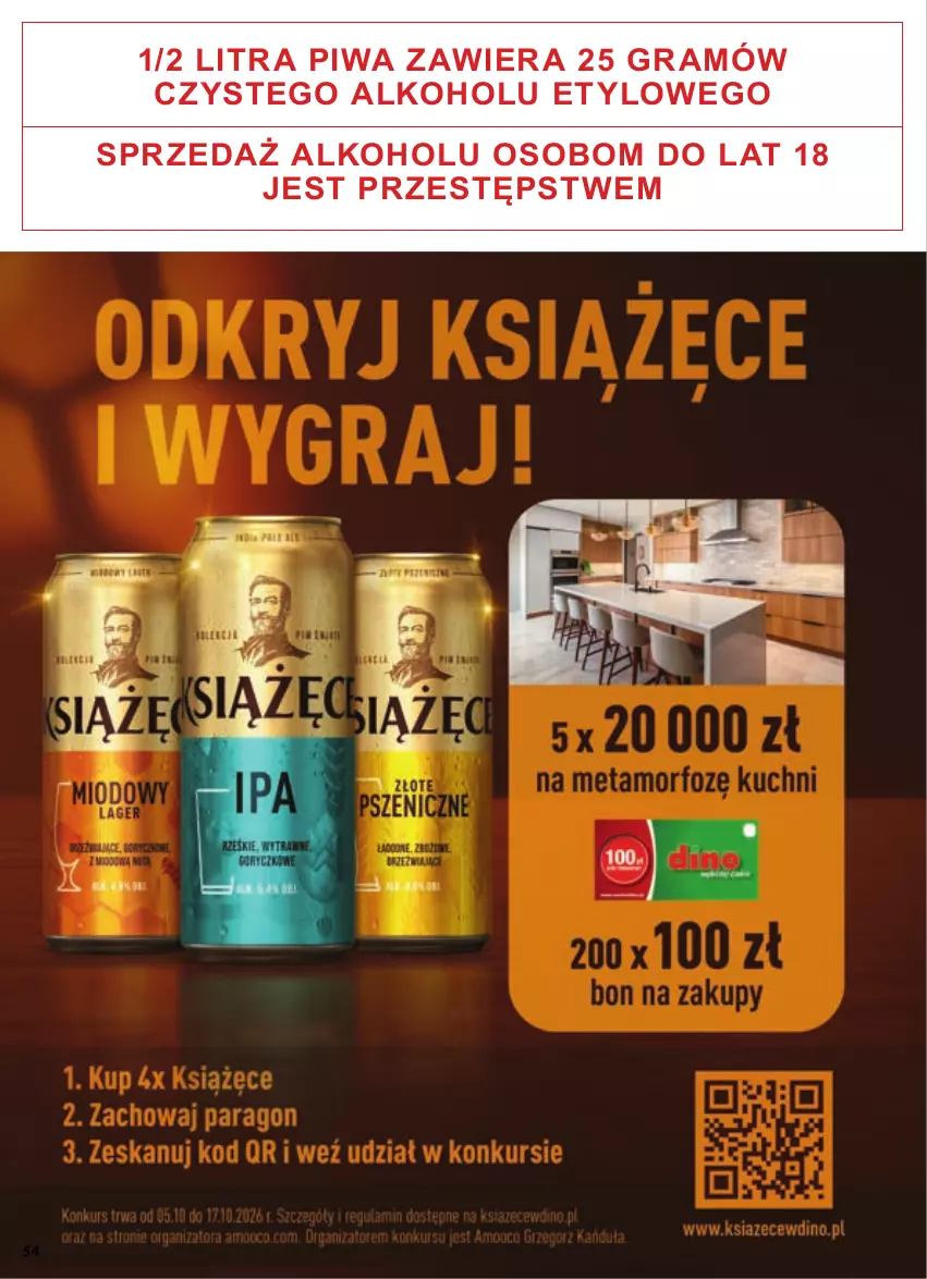 Gazetka promocyjna Dino - Gazetka 41 / 2026 - ważna 07.10 do 13.10.2026 - strona 54 - produkty: Gra, Piwa