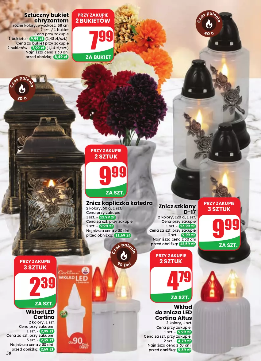 Gazetka promocyjna Dino - Gazetka 41 / 2026 - ważna 07.10 do 13.10.2026 - strona 58 - produkty: Bukiet, Sok, Znicz