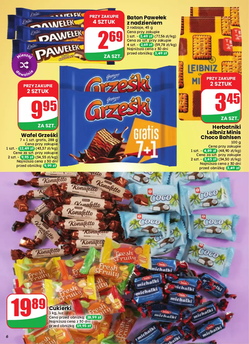 Gazetka promocyjna Dino - Gazetka 41 / 2026 - ważna 07.10 do 13.10.2026 - strona 6 - produkty: Baton, Cukier, Cukierki, Gra, Grześki, Herbatniki