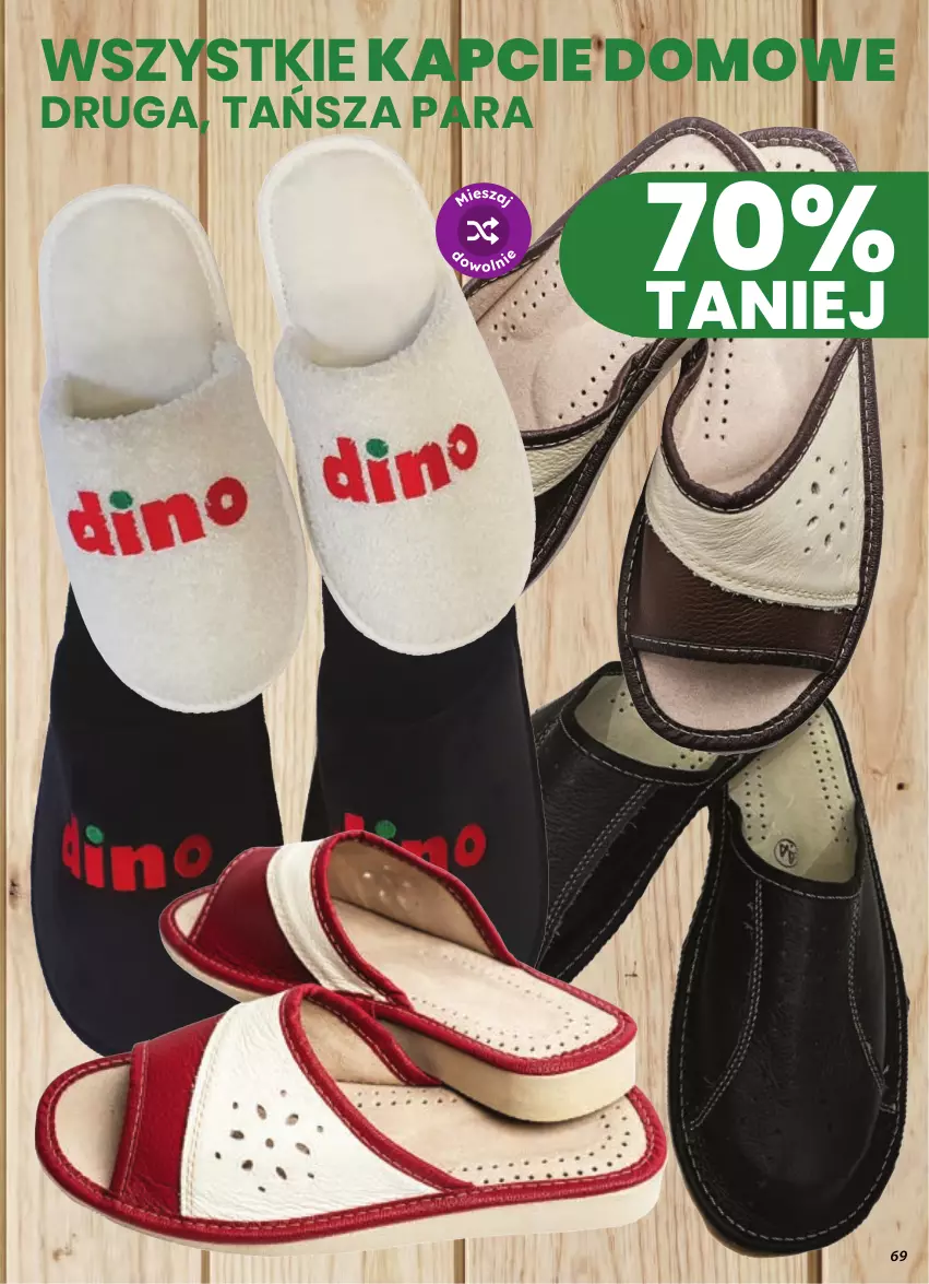 Gazetka promocyjna Dino - Gazetka 41 / 2026 - ważna 07.10 do 13.10.2026 - strona 69 - produkty: Kapcie