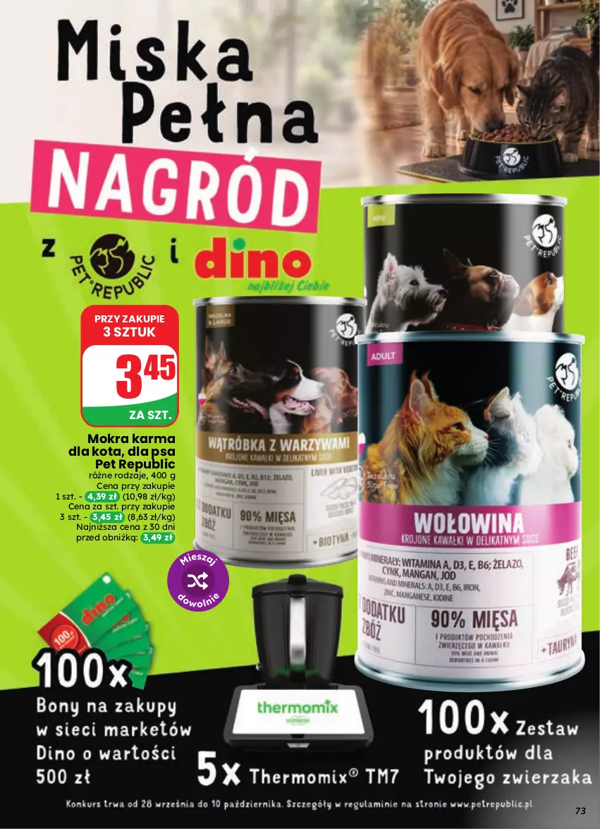 Gazetka promocyjna Dino - Gazetka 41 / 2026 - ważna 07.10 do 13.10.2026 - strona 73 - produkty: Mokra karma