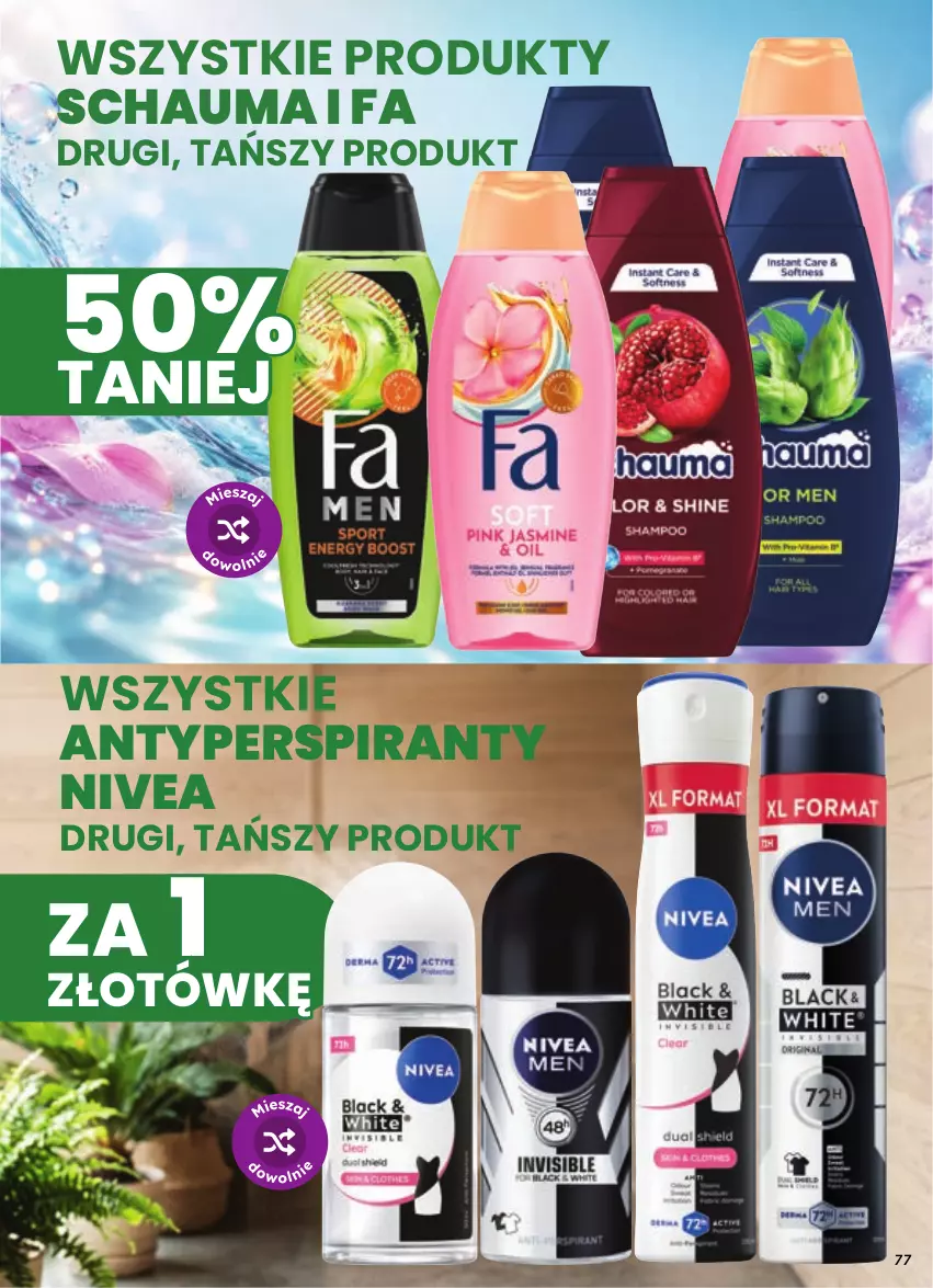 Gazetka promocyjna Dino - Gazetka 41 / 2026 - ważna 07.10 do 13.10.2026 - strona 77 - produkty: Antyperspirant, Fa, Nivea, Schauma
