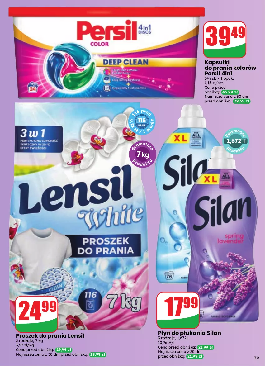 Gazetka promocyjna Dino - Gazetka 41 / 2026 - ważna 07.10 do 13.10.2026 - strona 79 - produkty: Kapsułki do prania, Persil, Płyn do płukania, Proszek do prania, Silan