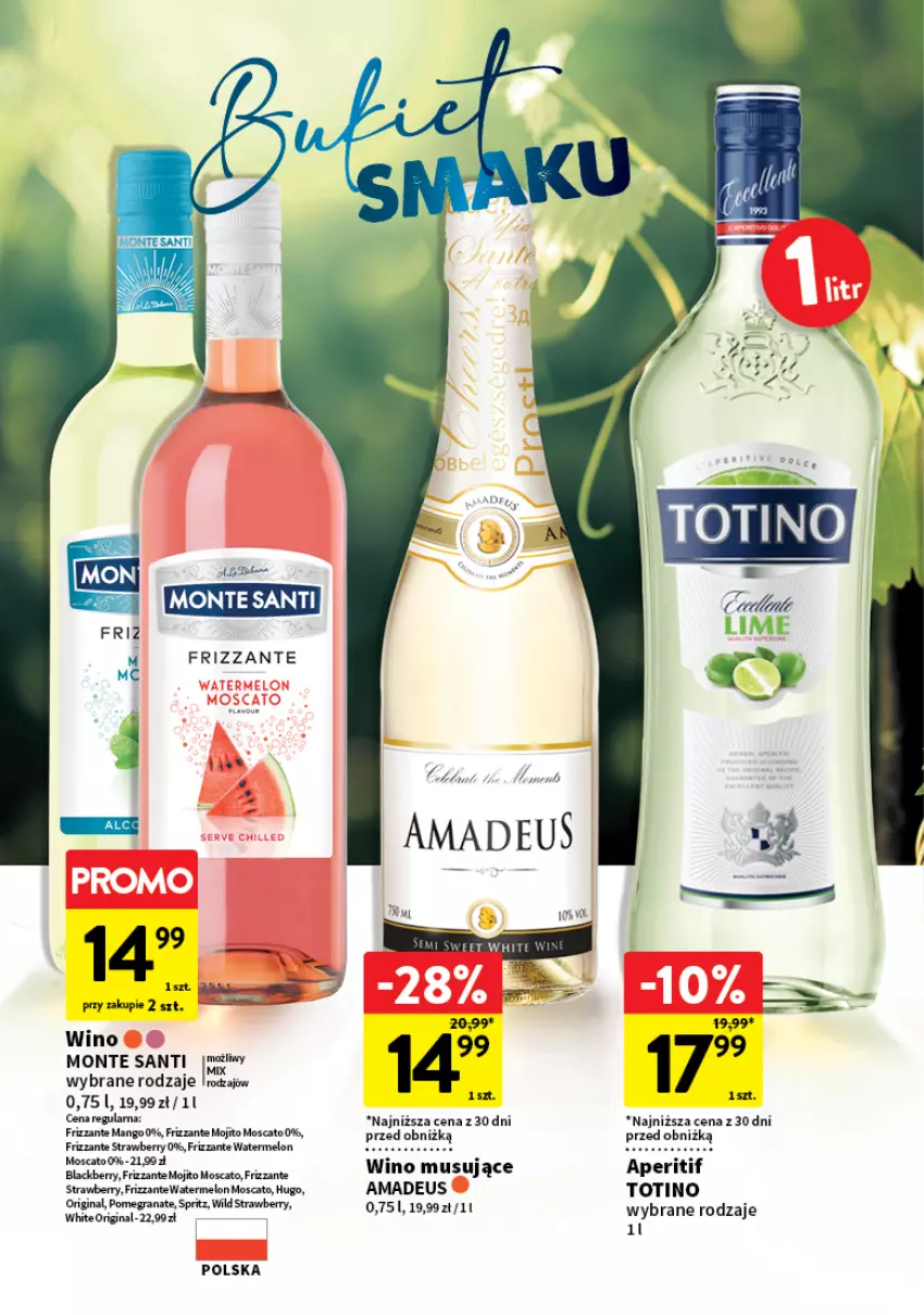 Gazetka promocyjna Intermarche - Lato pełne smaku - ważna 23.07 do 12.08.2026 - strona 16 - produkty: Gin, Gra, Granat, Lack, Mango, Melon, Monte, Monte Santi, Mus, Wino