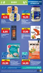 Gazetka promocyjna Lidl - GAZETKA - Gazetka - ważna od 16.04 do 16.04.2025 - strona 37 - produkty: Pstrąg, Krewetki, Koreczki śledziowe, Pstrąg wędzony, Dorsz, Lazur