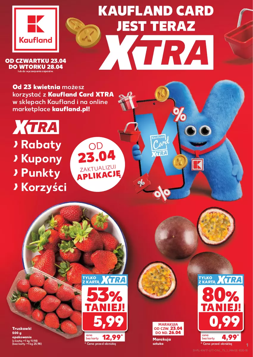 Gazetka promocyjna Kaufland - Gazetka tygodnia - ważna 23.04 do 28.04.2026 - strona 1 - produkty: Tera, Truskawki