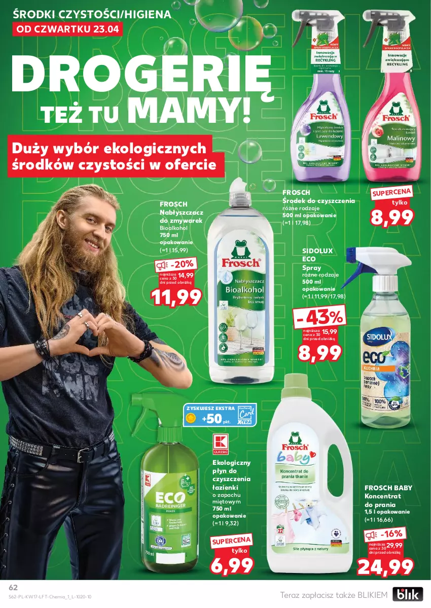 Gazetka promocyjna Kaufland - Gazetka tygodnia - ważna 23.04 do 28.04.2026 - strona 62 - produkty: Frosch, Sidolux, Tera
