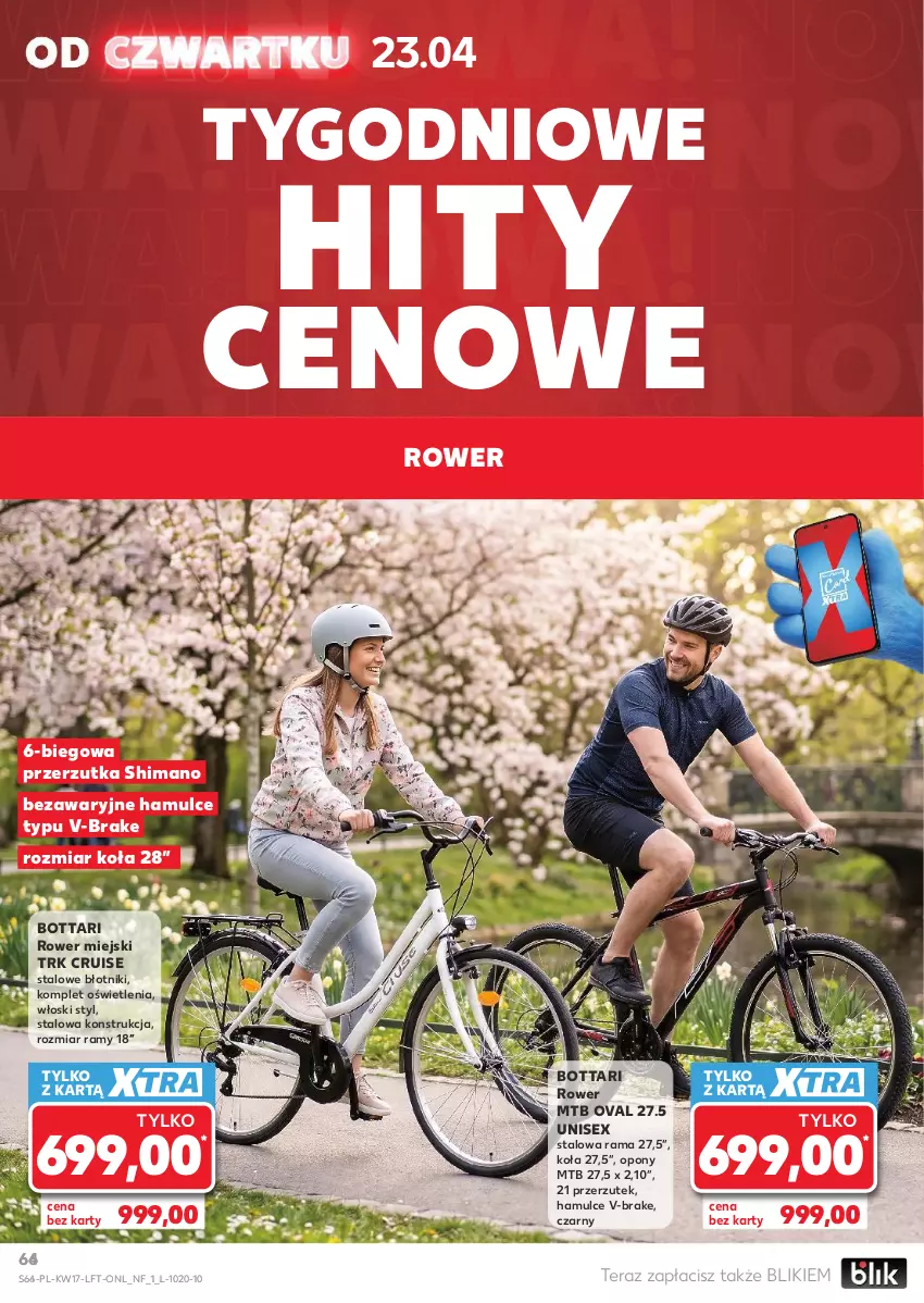 Gazetka promocyjna Kaufland - Gazetka tygodnia - ważna 23.04 do 28.04.2026 - strona 66 - produkty: Opony, Rama, Rower, Tera