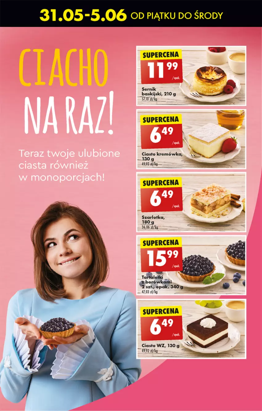 Gazetka promocyjna Biedronka - Od czwartku - ważna 06.06 do 12.06.2024 - strona 37 - produkty: Borówka, Kremówka, Ser, Szarlotka, Taft