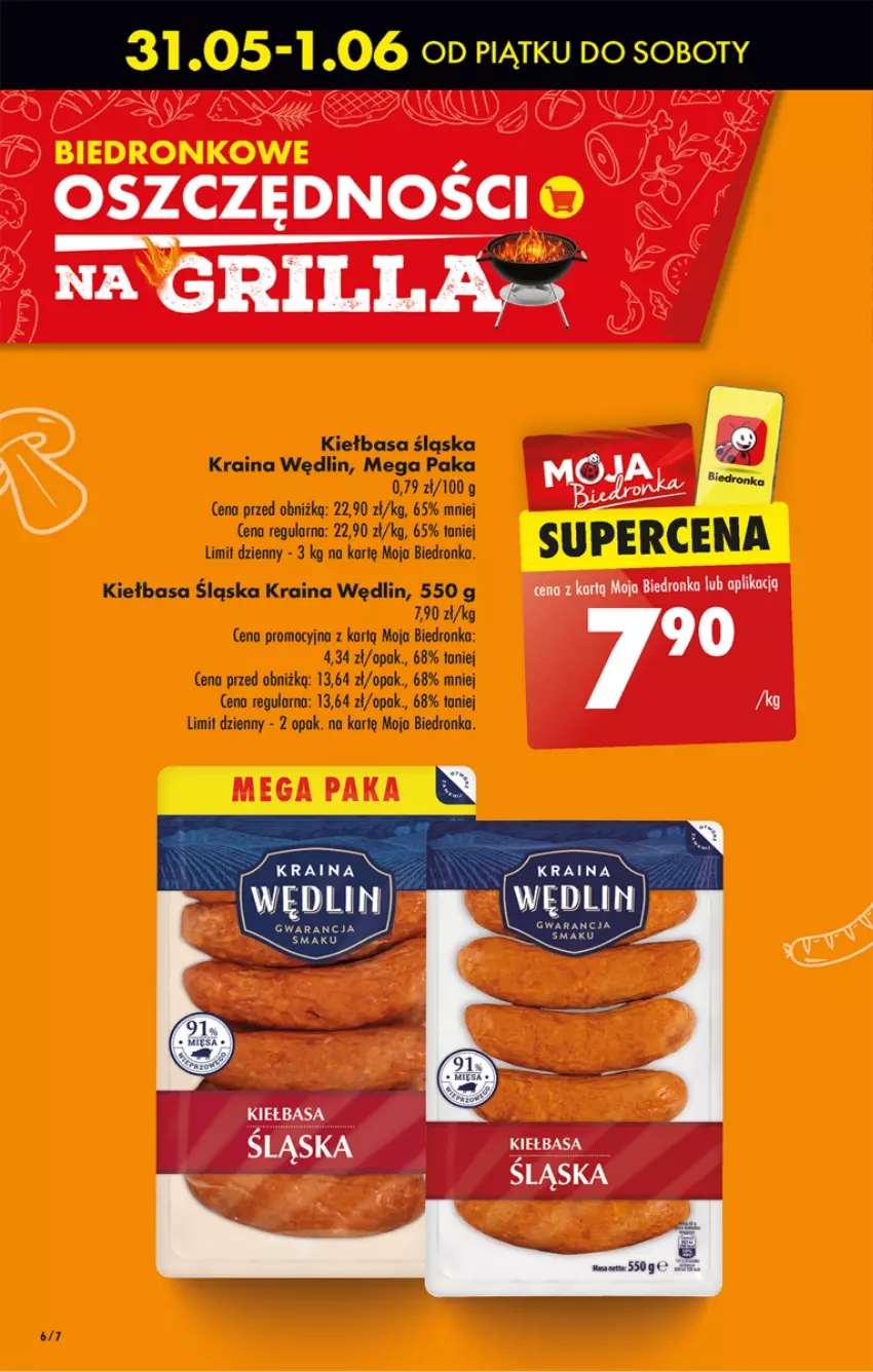 Gazetka promocyjna Biedronka - Od czwartku - ważna 06.06 do 12.06.2024 - strona 8 - produkty: Grill, Kiełbasa, Kiełbasa śląska