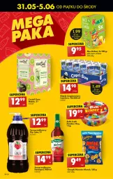 Gazetka promocyjna Biedronka - Od czwartku - Gazetka - ważna od 12.06 do 12.06.2024 - strona 44 - produkty: Mus, Chrupki, Syrop, Kubuś, Monster Munch, Napój niegazowany, Napój, Herbapol, Fa