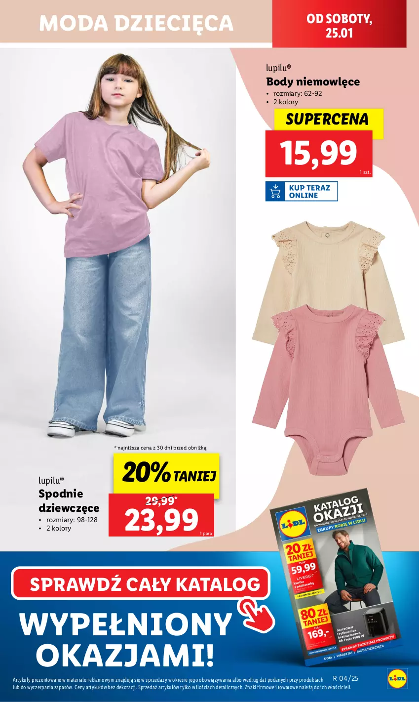 Gazetka promocyjna Lidl - GAZETKA - ważna 23.01 do 26.01.2025 - strona 15 - produkty: Body, Dzieci, Moda, Spodnie