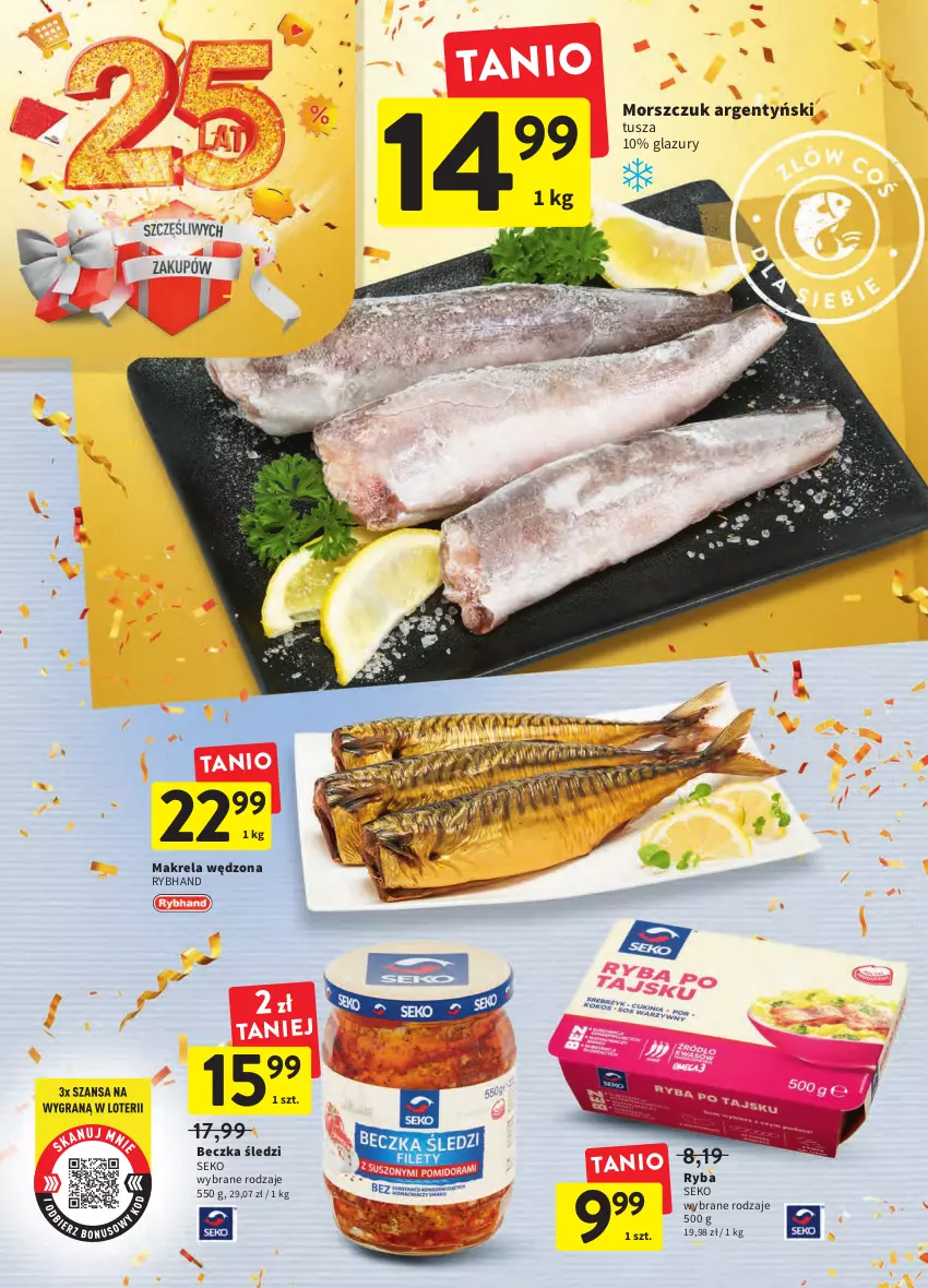 Gazetka promocyjna Intermarche - Gazetka Intermarche - ważna 06.10 do 12.10.2022 - strona 24 - produkty: Lazur, Ryba, SEKO, Tusz