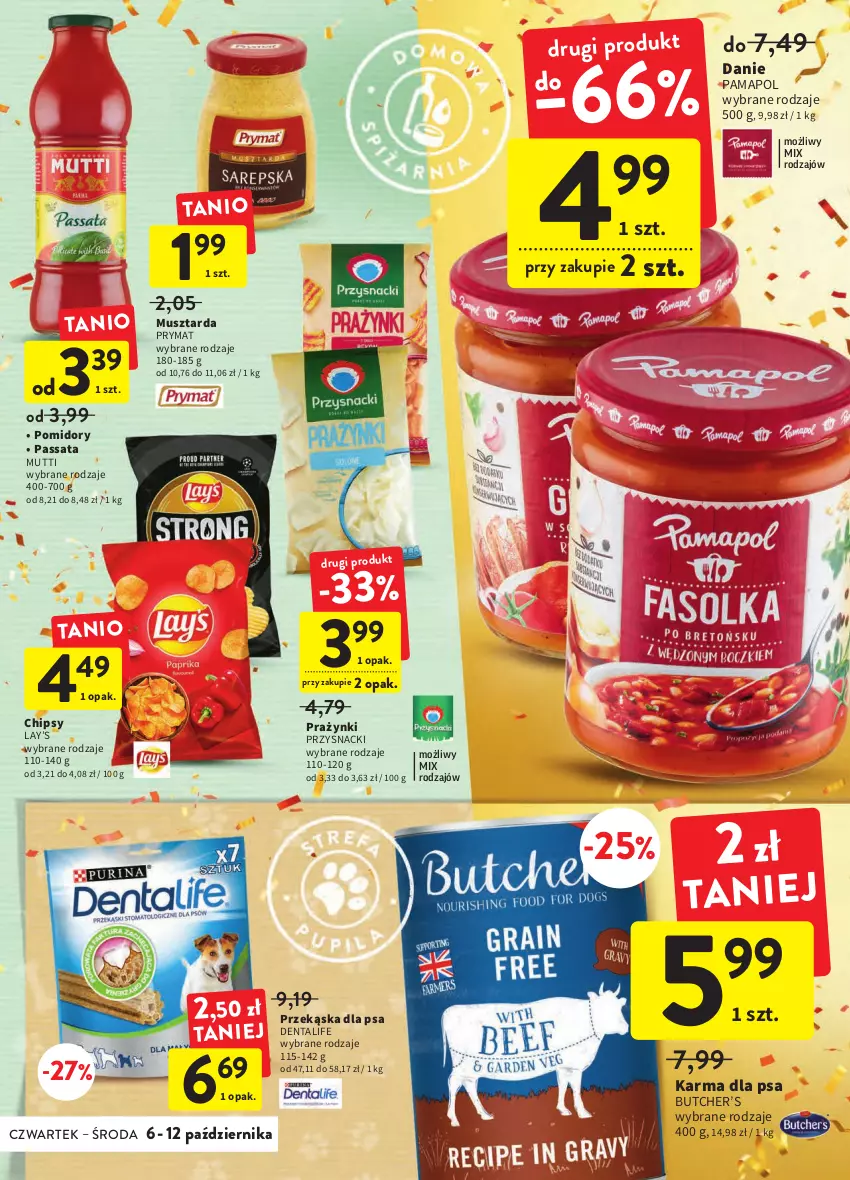 Gazetka promocyjna Intermarche - Gazetka Intermarche - ważna 06.10 do 12.10.2022 - strona 27 - produkty: Chipsy, Lay’s, Mus, Musztarda, Pomidory, Prymat, Przysnacki