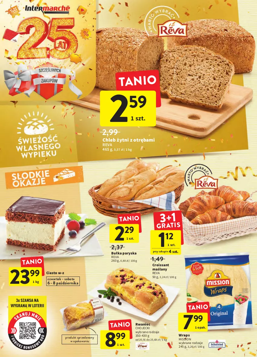 Gazetka promocyjna Intermarche - Gazetka Intermarche - ważna 06.10 do 12.10.2022 - strona 28 - produkty: Bułka, Chleb, Croissant