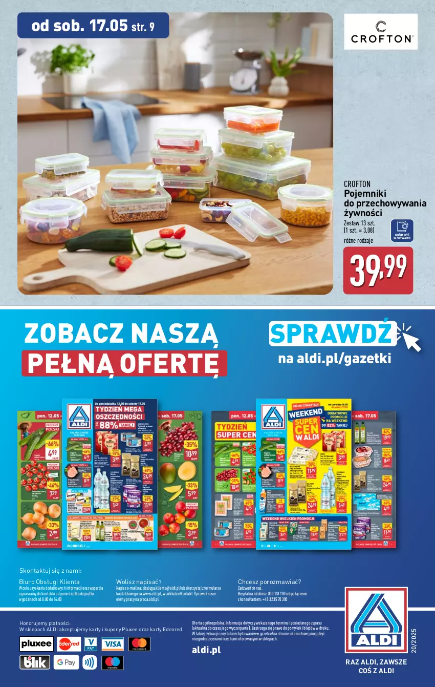 Gazetka promocyjna Aldi - Artykuły przemysłowe i tekstylia - ważna 14.05 do 17.05.2025 - strona 14 - produkty: Biuro, O nas, Pojemnik, Por