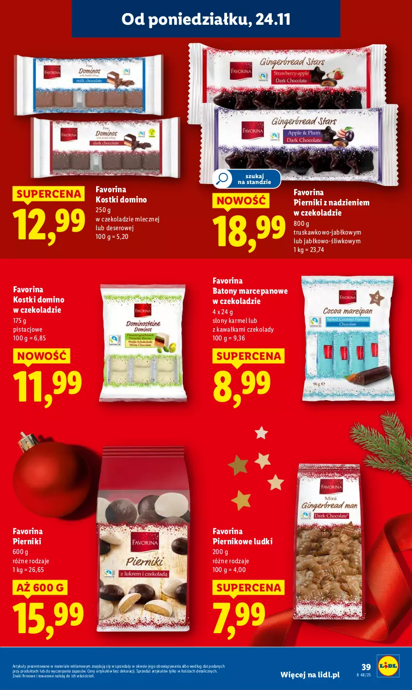 Gazetka promocyjna Lidl - GAZETKA - ważna 24.11 do 26.11.2025 - strona 39 - produkty: Baton, Deser, Fa, Kawa, Piernik, Ser