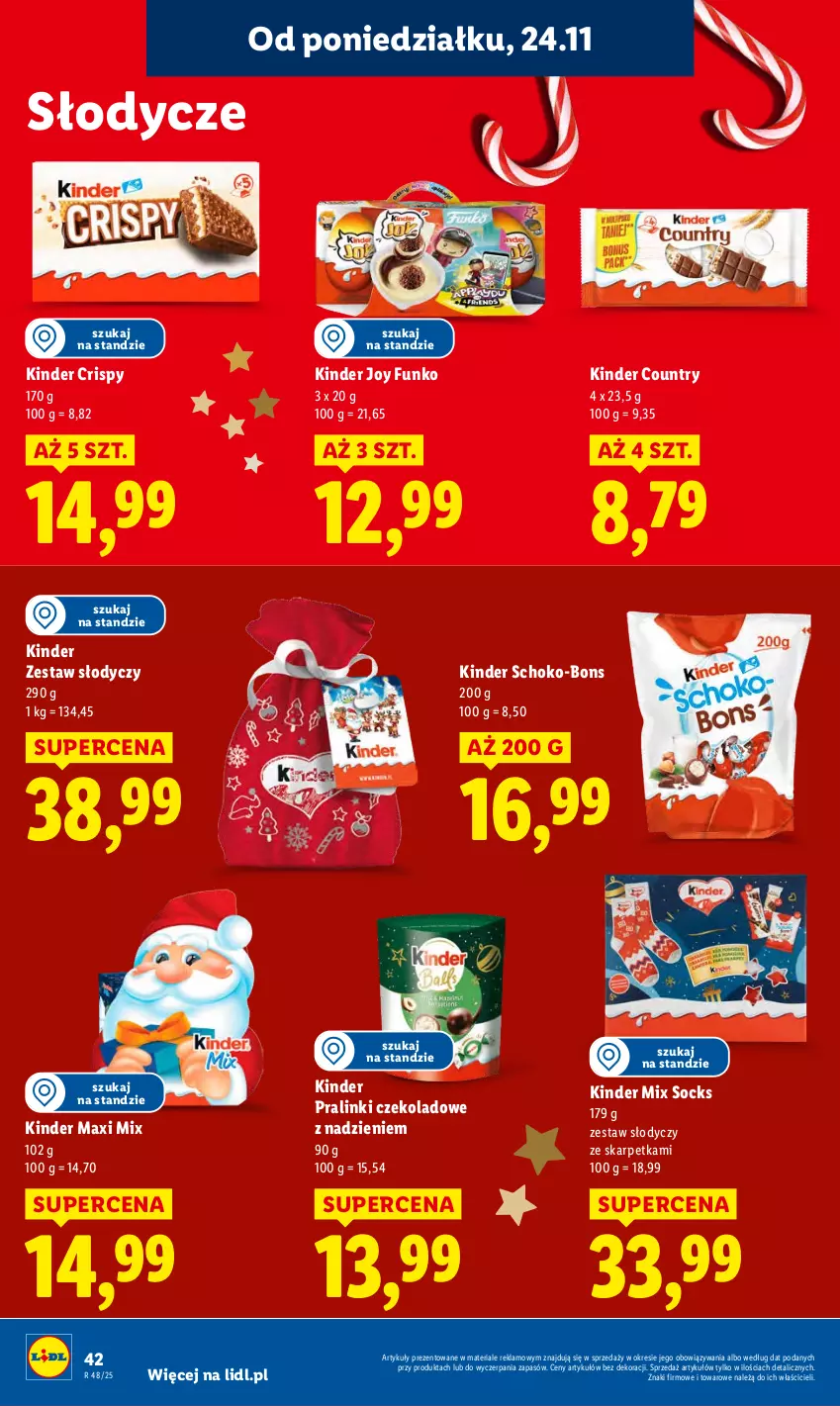 Gazetka promocyjna Lidl - GAZETKA - ważna 24.11 do 26.11.2025 - strona 42 - produkty: Karp, Kinder