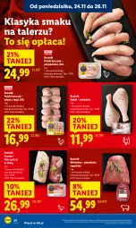 Gazetka promocyjna Lidl - GAZETKA - Gazetka - ważna od 26.11 do 26.11.2025 - strona 24 - produkty: Kurczak, Polędwica, Kaczka, Talerz, Wołowina, Mięso
