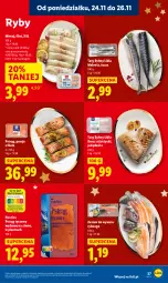 Gazetka promocyjna Lidl - GAZETKA - Gazetka - ważna od 26.11 do 26.11.2025 - strona 27 - produkty: Polędwica, Por, Pstrąg tęczowy, Tusz, Wazon, Pstrąg, Mintaj, Dorsz