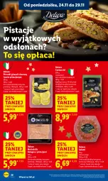 Gazetka promocyjna Lidl - GAZETKA - Gazetka - ważna od 26.11 do 26.11.2025 - strona 36 - produkty: Pistacje, Salami, Mortadella, Dell, Pesto
