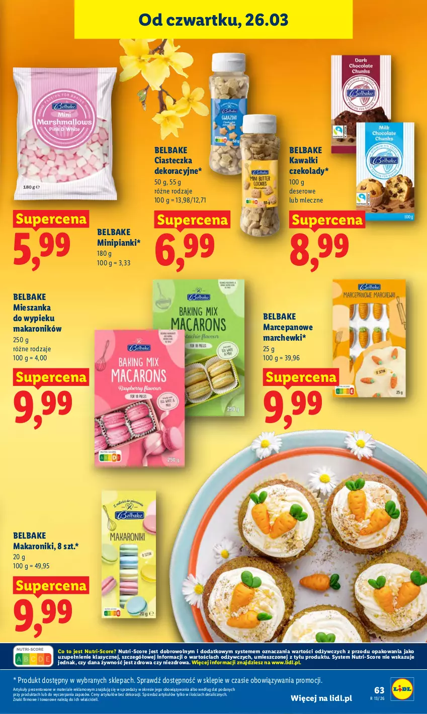 Gazetka promocyjna Lidl - Gazetka ważna od 26.03 do 29.03 - ważna 26.03 do 29.03.2026 - strona 63 - produkty: Deser, Kawa, Makaron, Ser
