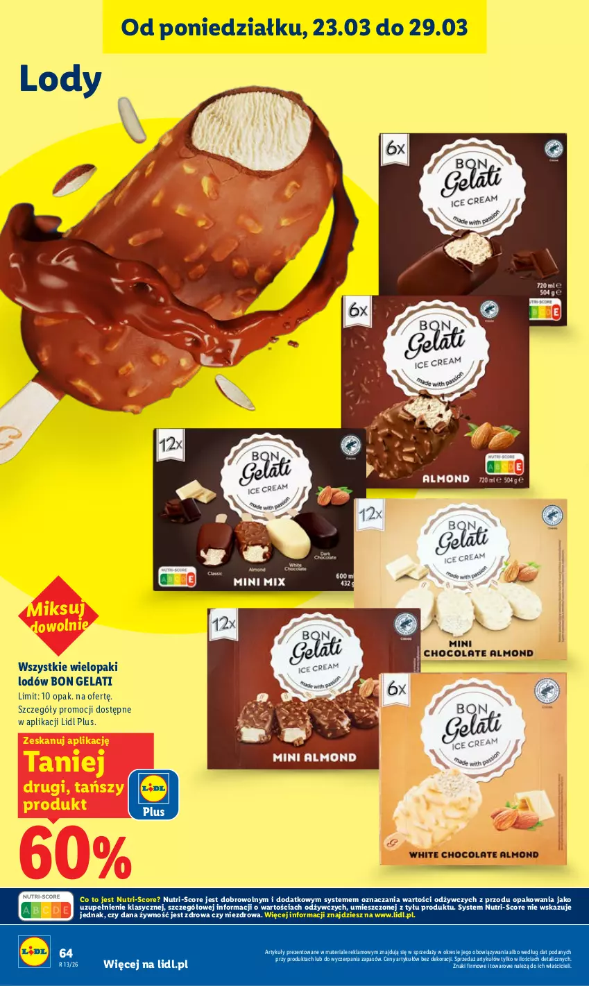 Gazetka promocyjna Lidl - Gazetka ważna od 26.03 do 29.03 - ważna 26.03 do 29.03.2026 - strona 64 - produkty: Lody