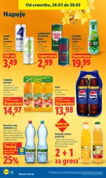 Gazetka promocyjna Lidl - Gazetka ważna od 26.03 do 29.03 - Gazetka - ważna od 29.03 do 29.03.2026 - strona 56 - produkty: Sok, Napoje, Pepsi, Napój gazowany, Tymbark, Napój, Mięta, Nektar