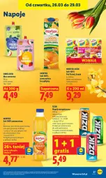 Gazetka promocyjna Lidl - Gazetka ważna od 26.03 do 29.03 - Gazetka - ważna od 29.03 do 29.03.2026 - strona 57 - produkty: Sok, Mus, Gra, Napój energetyczny, Napoje, Leon, Napój, Psi Patrol, Hortex