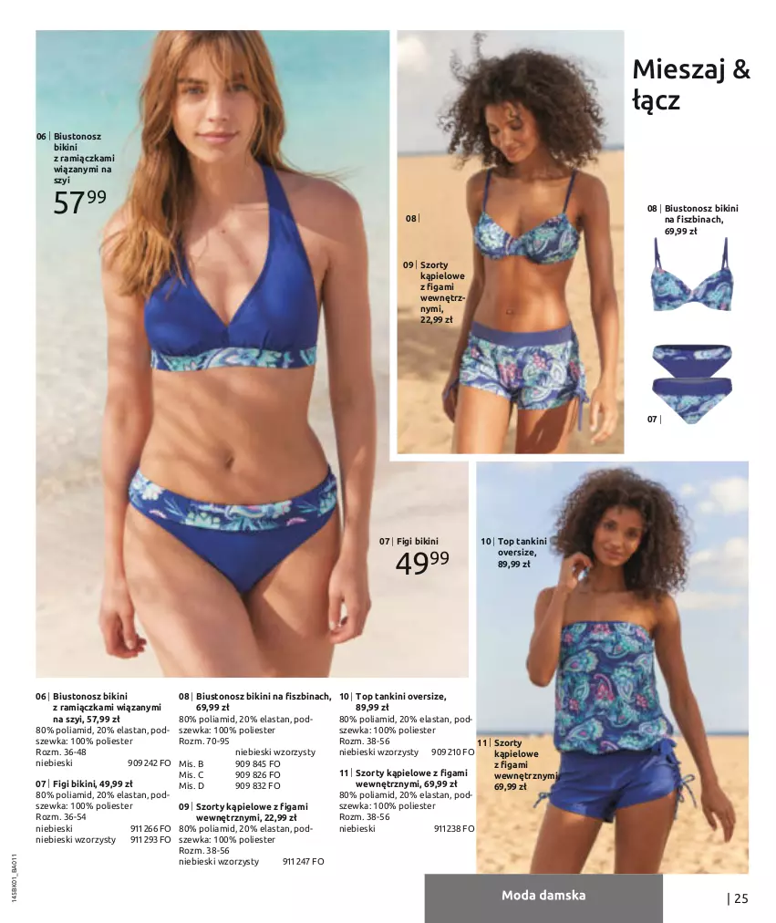 Gazetka promocyjna Bonprix - Twoje lato – twój look! - ważna 30.05 do 30.11.2022 - strona 27 - produkty: Bikini, Biustonosz, Figi, Szorty, Top