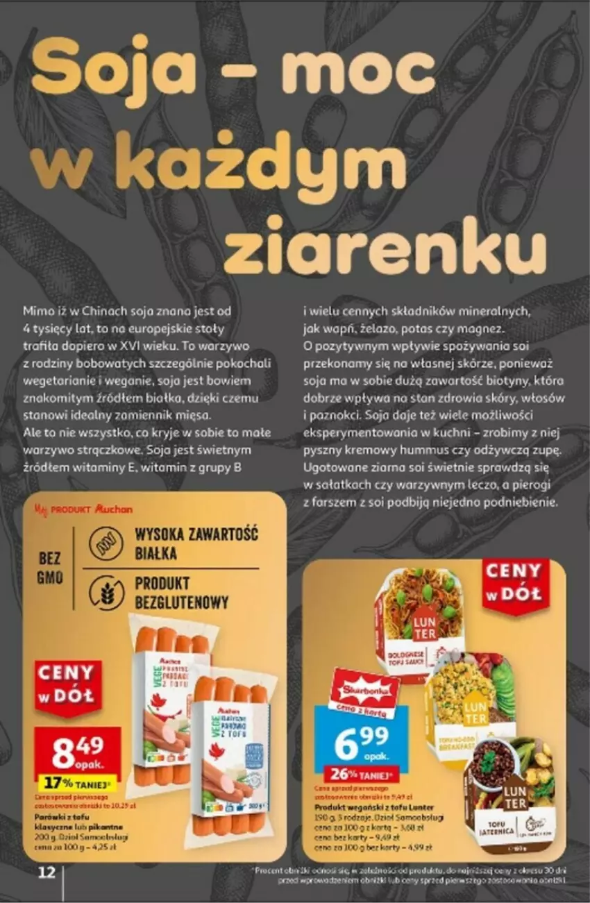 Gazetka promocyjna Auchan - ważna 25.07 do 31.07.2024 - strona 6 - produkty: Fa, Hummus, Koc, Magnez, Mus, Pierogi, Sałat, Tofu