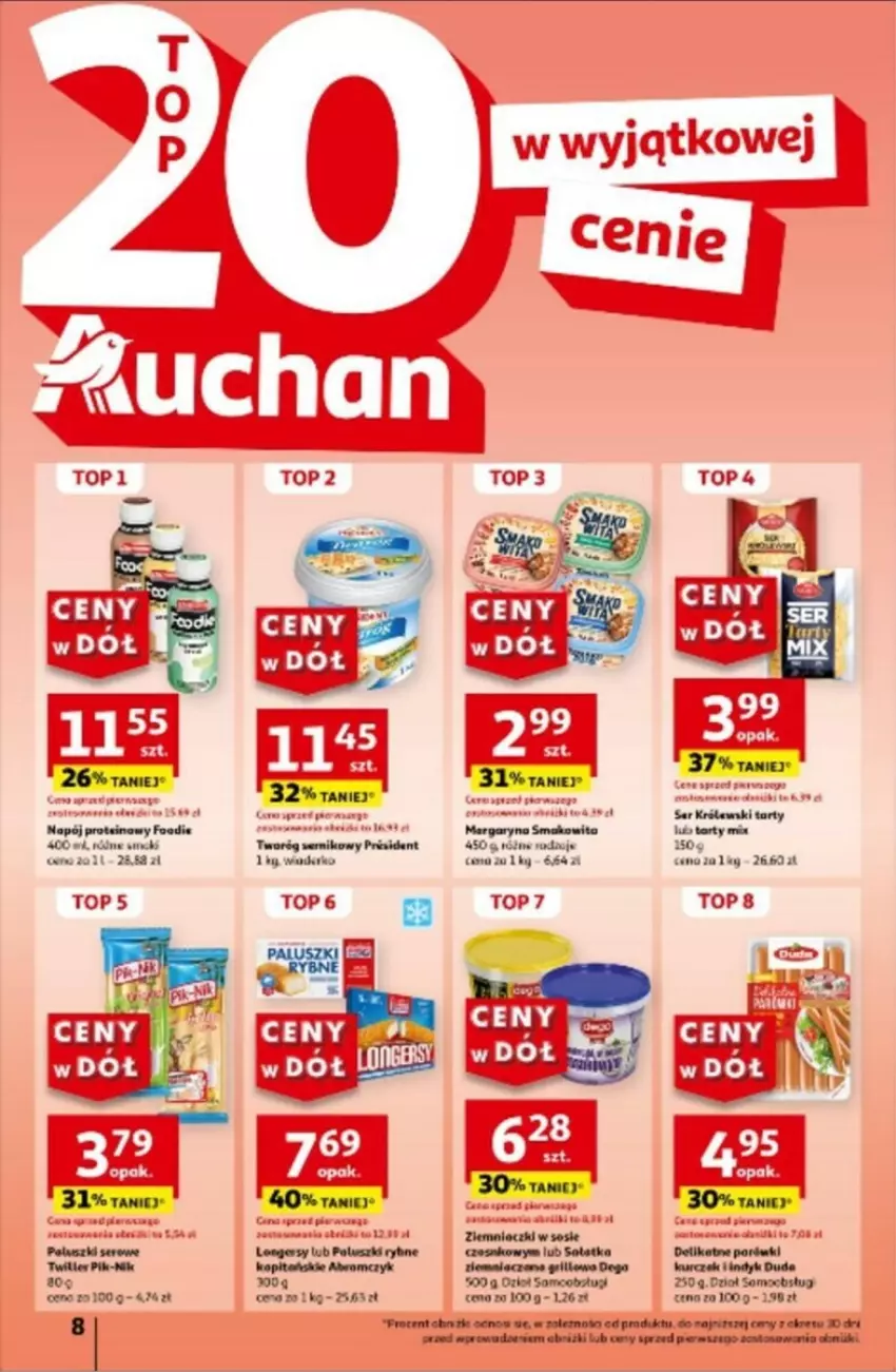 Gazetka promocyjna Auchan - ważna 25.07 do 31.07.2024 - strona 63 - produkty: Fa, Gaga, Parówki, Por, Top