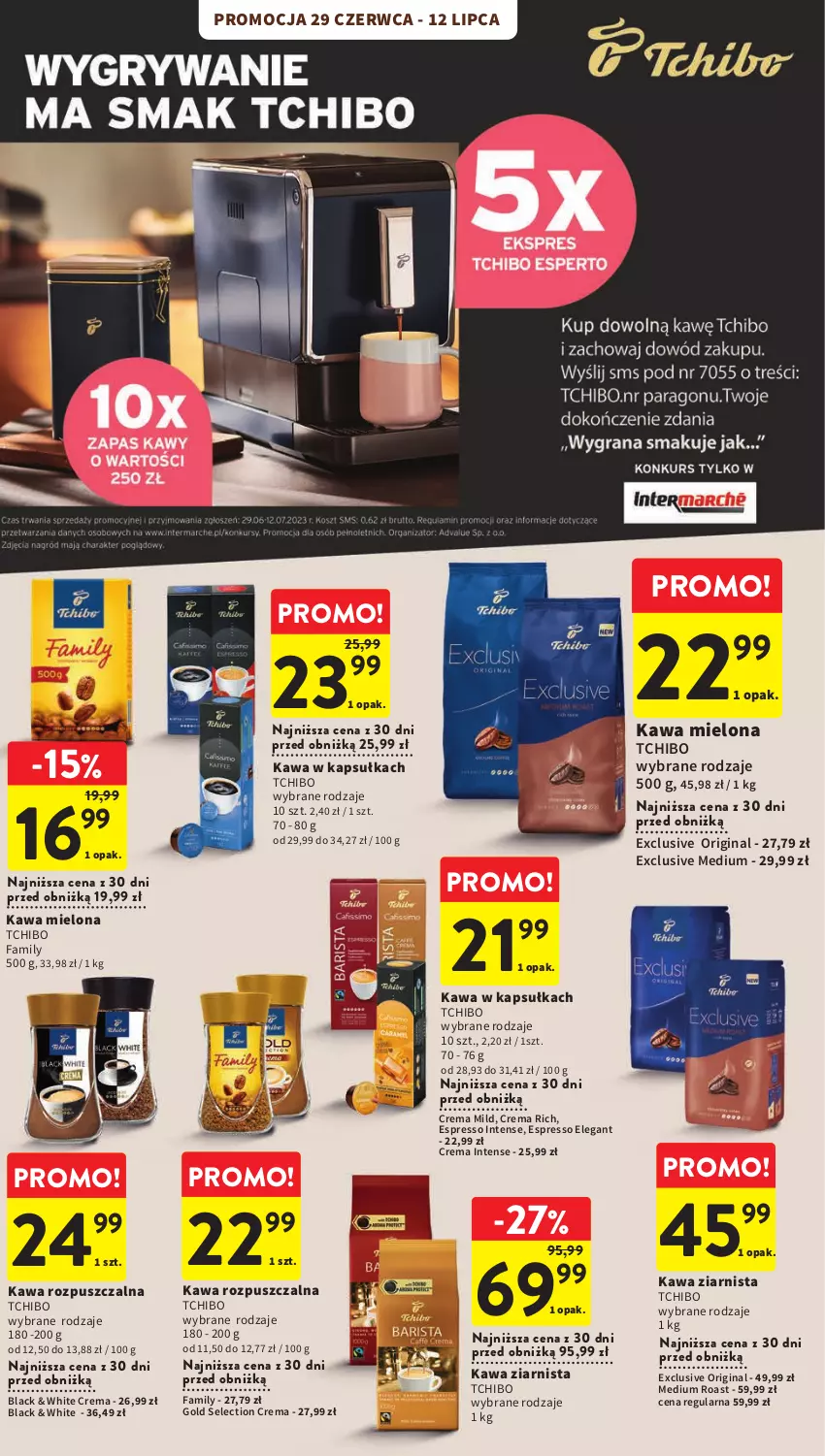 Gazetka promocyjna Intermarche - Gazetka Intermarche - ważna 29.06 do 05.07.2023 - strona 25 - produkty: Fa, Gin, Kawa, Kawa mielona, Kawa rozpuszczalna, Kawa ziarnista, Lack, Tchibo, Tchibo Family