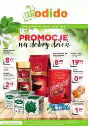Gazetka promocyjna Odido - PROMOCJE na dobry dzień - Gazetka - ważna od 03.06 do 03.06.2021 - strona 1 - produkty: Kawa rozpuszczalna, Rum, Praliny, Lindor, Kawa mielona, Kawa, Chupa Chups, Orbit, Guma do żucia, Herbata, Mięta
