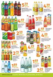 Gazetka promocyjna Gama - Gazetka Gama - Gazetka - ważna od 18.08 do 18.08.2023 - strona 10 - produkty: Sok pomarańczowy, Sok, Por, 7up, Mirinda, Lack, Pepsi, Fortuna, Sok jabłkowy, Oranżada, Schweppes, Hellena, Tonik, Lipton, Napój gazowany, Rubin, Fanta, Woda, Sprite, Napój, Nektar, Grejpfrut, Hortex, Fa