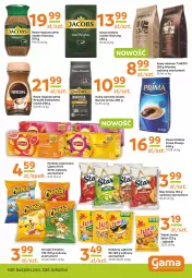 Gazetka promocyjna Gama - Gazetka Gama - Gazetka - ważna od 18.08 do 18.08.2023 - strona 5 - produkty: Piec, Cheetos, Kawa rozpuszczalna, Lajkonik, Kawa ziarnista, Chipsy, Kawa mielona, Kawa, Chrupki, Lipton, Prima, Jacobs, Woseba, Herbata, Krakersy, Fa