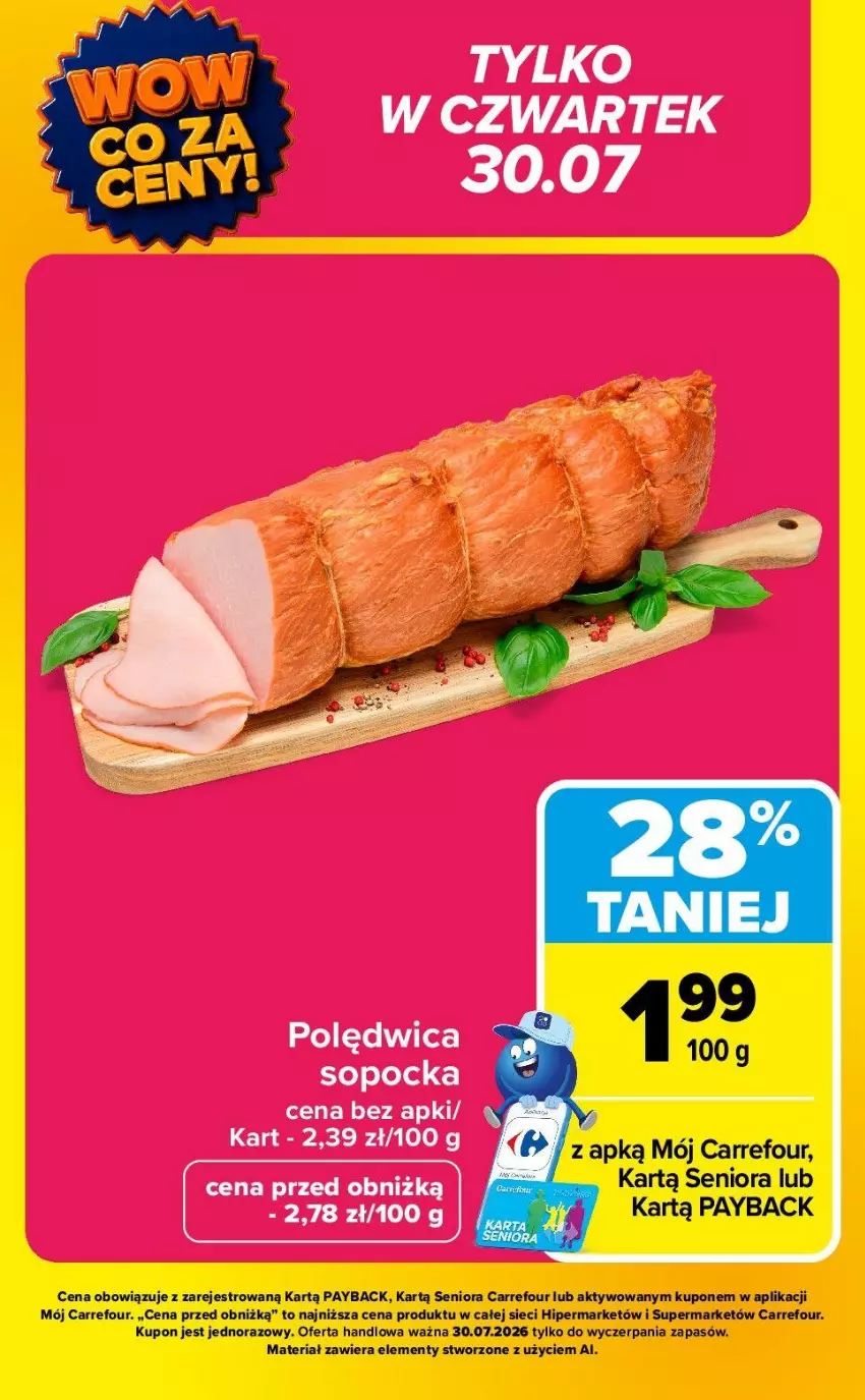 Gazetka promocyjna Carrefour - Gazetka Carrefour, Market WOW co za ceny! - ważna 27.07 do 01.08.2026 - strona 11 - produkty: Polędwica